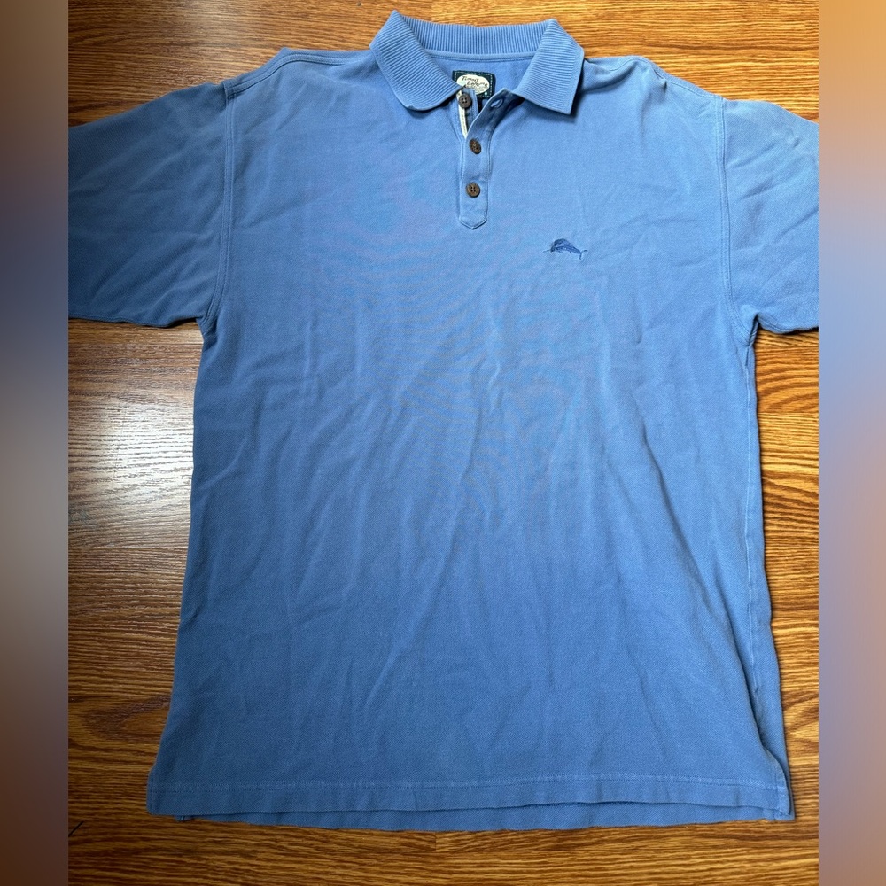 Tommy Bahama Men’s Blue Polo Shirt. Size M